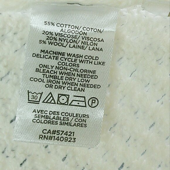 Loft - Cream/Ivory Long Sleeve Scoop Wool Blend Neck Sweater - Small - Picture 5 of 6